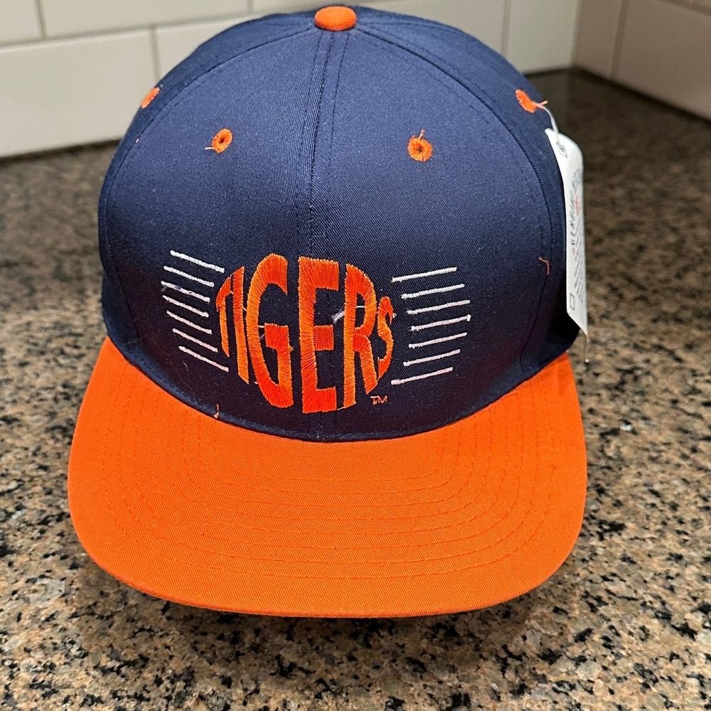 Vtg 90s Detroit Tigers Annco Snapback MLB Deadstock New
